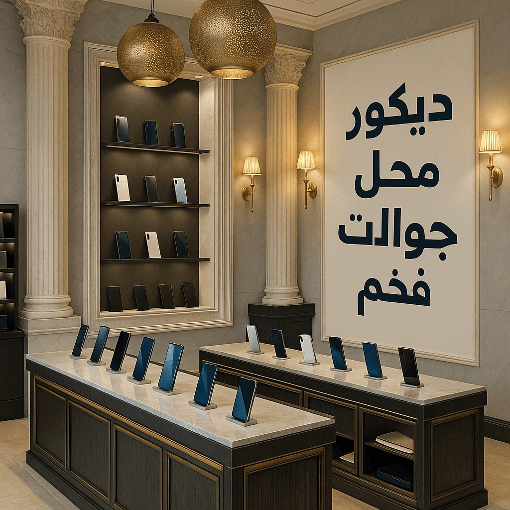ديكور محل جوالات فخم