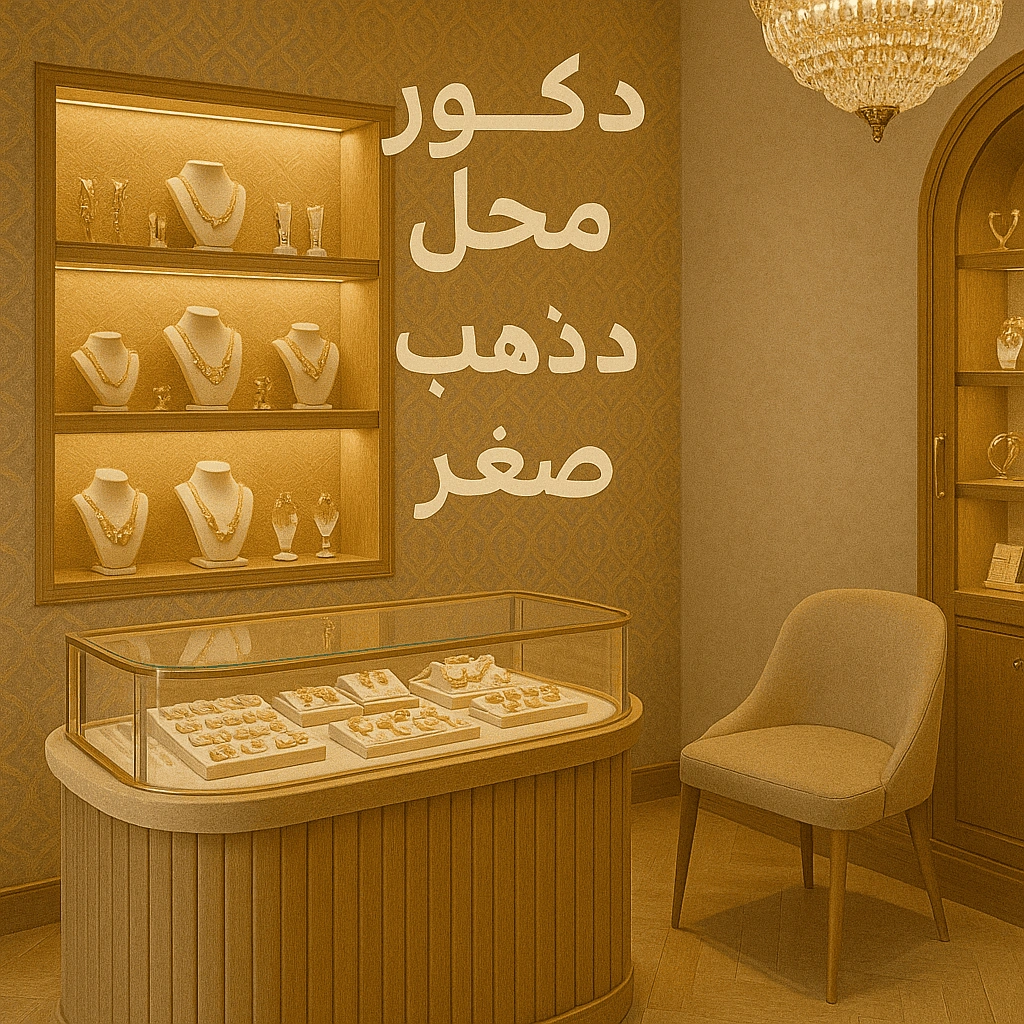 ديكور محل ذهب صغير