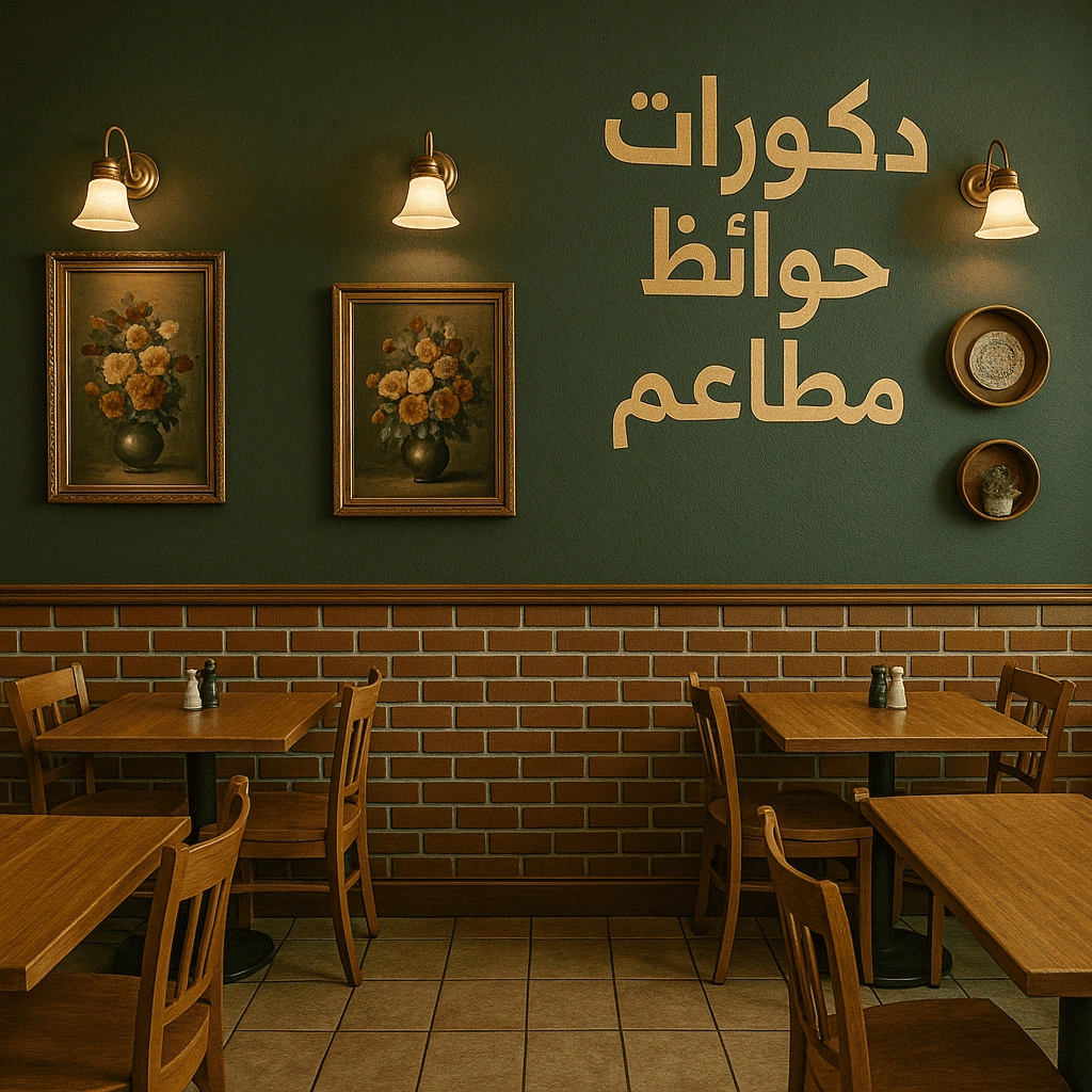 ديكورات حوائط مطاعم