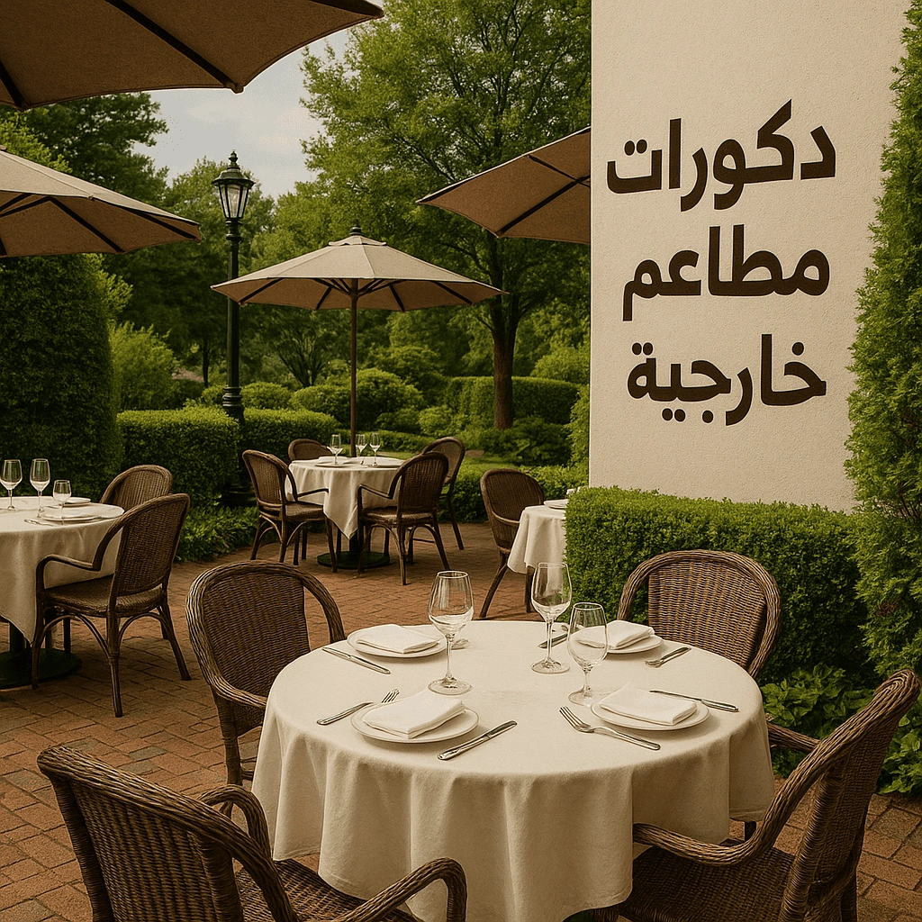 ديكورات مطاعم خارجية