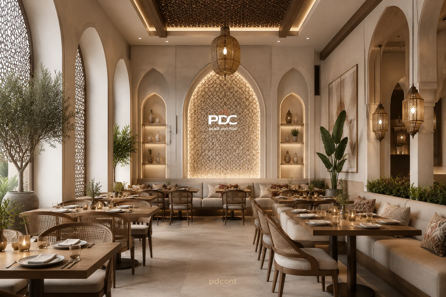 ديكورات مطاعم عربية