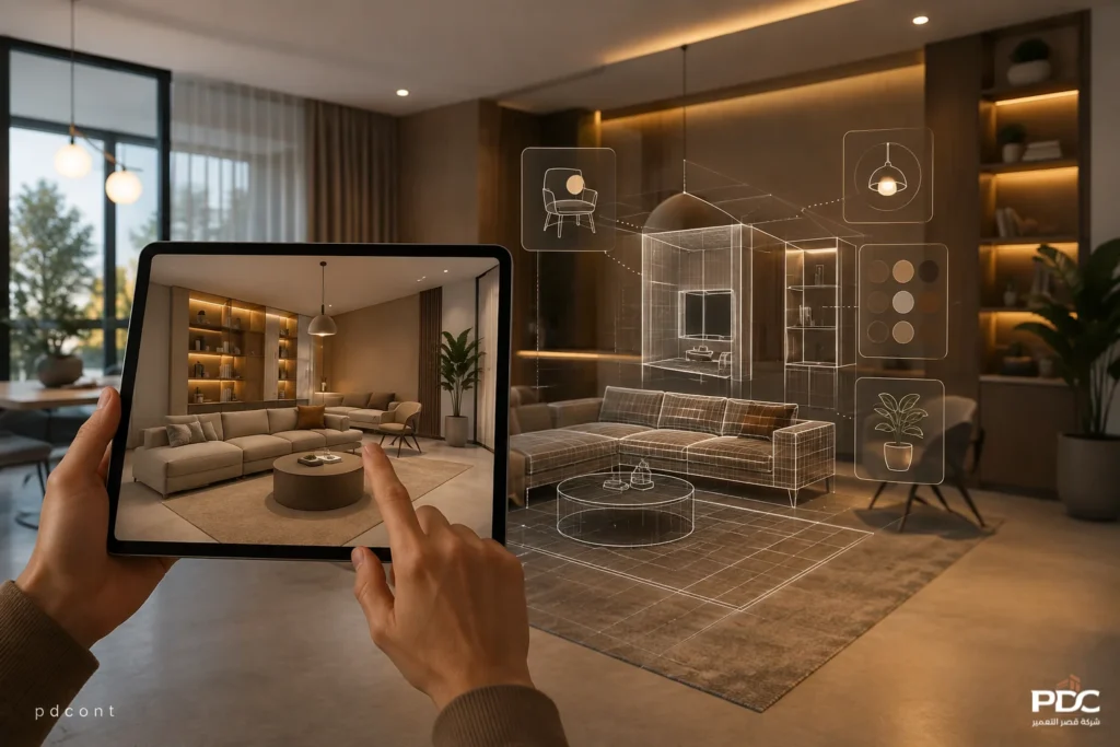 التصميم الداخلي وتصميم الغرف بالذكاء الاصطناعي
